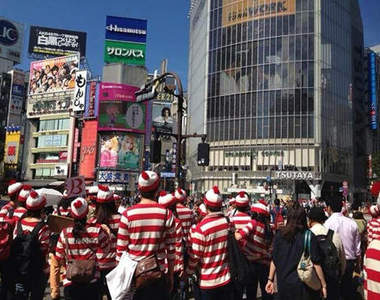 威利在哪裡?大量威利在涉谷,看起來很像那東西(掩面)