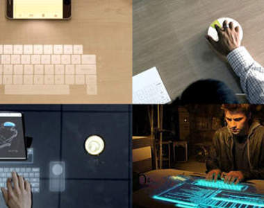 日本富士展示世上第一款《隱形平板鍵盤》  未來打字更方便