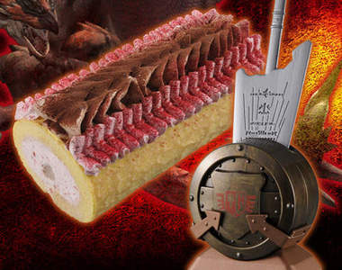 魔物獵人《雄火龍尾蛋糕捲》斷不了龍尾就來吃個下午茶吧♪