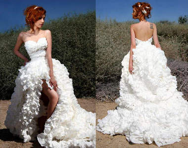 《衛生紙婚紗大賽》簡直就跟真的婚紗沒兩樣ლ(❛◡❛✿)ლ