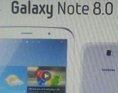 三星《Galaxy Note 8.0》超強悍8吋四核平板 首張宣傳照放出!?