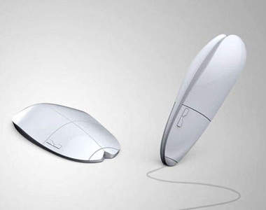 超怪奇《二合一摺疊滑鼠筆》　滑一滑還可以拿來邊寫字