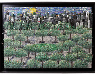 《電線畫作》這都是用電纜線做成的一幅畫唷~