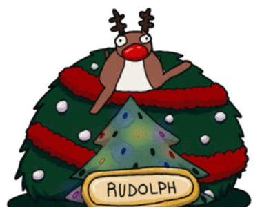 《麋鹿動圖》轉吧轉吧可愛的麋鹿