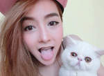 Shertin Masomboon 泰國正妹與她的可愛扁臉貓 Shertin Masomboon 泰國正妹與她的可愛扁臉貓