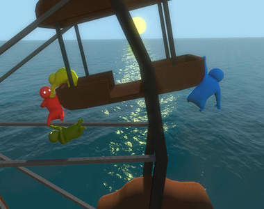 《Gang Beasts》軟趴趴小人簡陋級亂鬥　大家是都喝過酒才上嗎ww