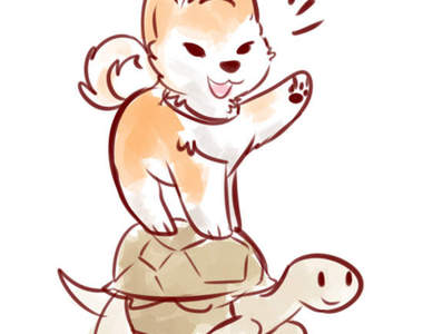 《小動物的御用座騎》一起來搭烏龜便車～