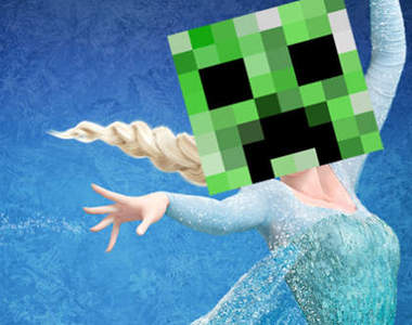 Minecraft重現「Let it go」果真是艾莎起厝秀了www