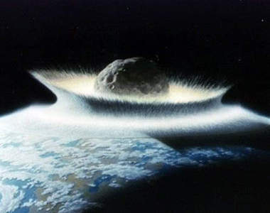 惑星撞地球 差一滴滴就削到邊惹(呼~好險)