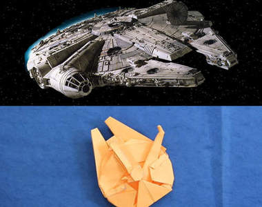 摺紙版千年鷹號 動動手就可以做一艘太空船