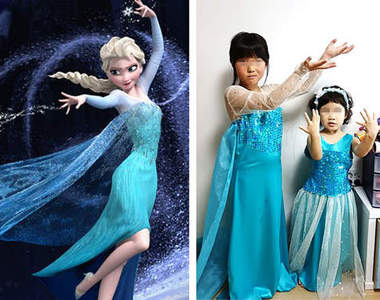 韓媽自製《Elsa公主裝》女兒竟有露點危機XDDD