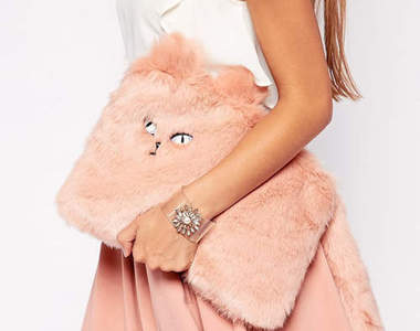 貓奴必見《貓的手拿包》還有毛呼呼的化妝包尺寸喔♥