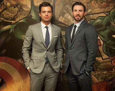 《美國隊長2》宣傳 冬兵&隊長現身Marvel總部