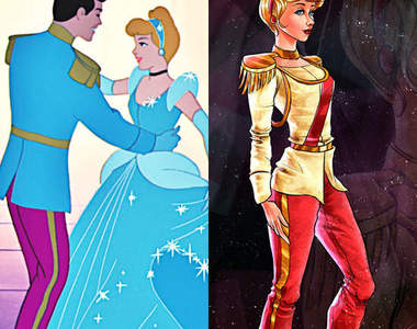 《迪士尼公主》與王子交換服裝 性感又帥氣