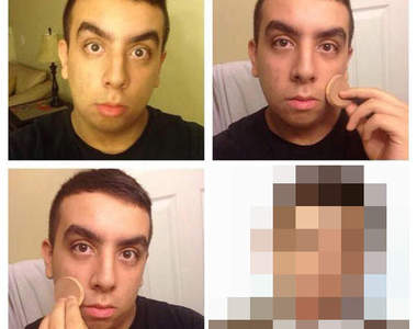 《偽化妝前後照》哈哈哈最好畫完是這樣啦XDD