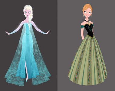 迪士尼《冰雪奇緣》角色設定稿大公開