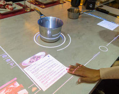 未來《智慧型互動料理桌》  這樣煮菜方式太屌惹