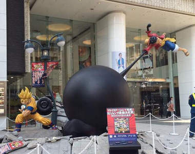 《J群星勝利對決》塊陶啊!悟空跟魯夫在澀谷街頭打起來啦--