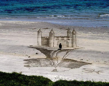 《3D立體沙畫》你看出來它要傳達的訊息是什麼嗎？