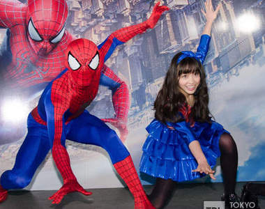 橋本環奈與蜘蛛人 天使的黑絲襪出現惹❤