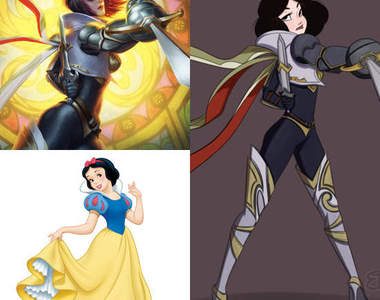 《迪士尼公主》Cosplay英雄聯盟中的角色