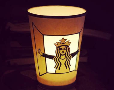 閃閃發亮《紙雕星巴克杯》就算不能拿來喝也想要擁有～