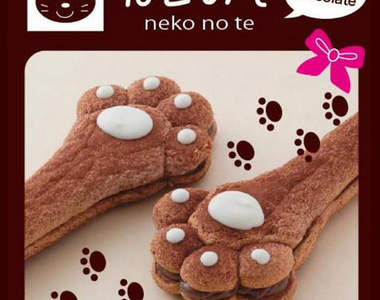可愛人氣燒菓子《貓的手》一口就從肉球咬下去吧♥