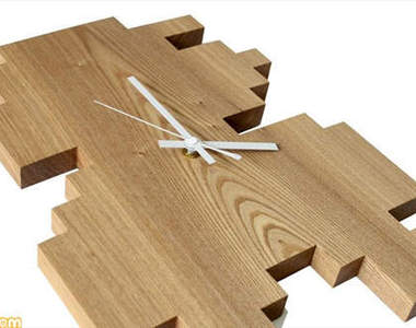 《瑪利歐時鐘》點陣圖x木頭好俏皮　你看得出現在幾點鐘嗎？