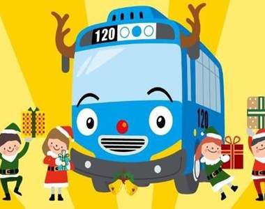 首爾聖誕節限定《TAYO麋鹿公車》耶~司機是聖誕老人嗎?