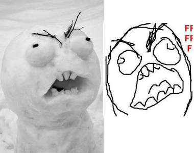 《搞怪雪人》一直在雪中你不會冷喔（抖）