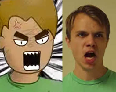 《真人二次元漫畫臉》表情瞬間誇張一百倍