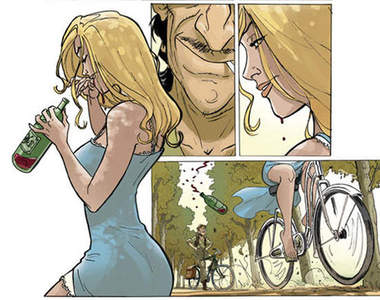 漫畫《單車之旅》騎車巧遇的美女原來是...