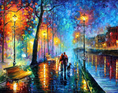 《最美的雨天》這些油畫讓我們知道下雨也可以很美