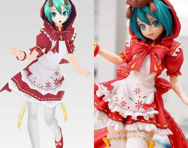 《初音未來》小紅帽模型 大野狼來了也捨不得吃掉