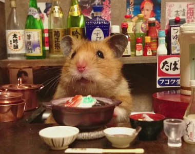 超可愛《倉鼠居酒屋》開幕 倉鼠老闆在這裡為您服務(鞠躬)