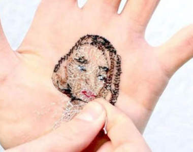 獵奇《掌心刺繡》我愛的人都掌握在我的手中⊙＿⊙