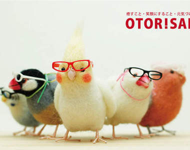 《羊毛氈小鳥》萌萌的～被治癒了