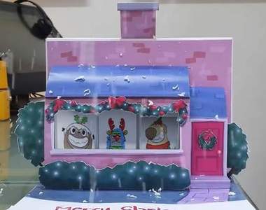 《超強聖誕卡》卡片裡藏有精彩小動畫