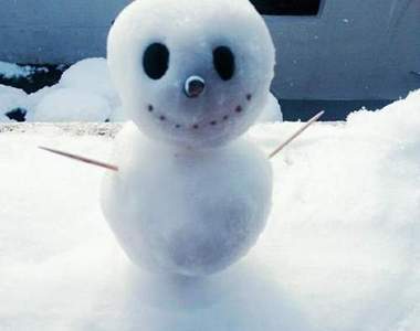 韓國推友曬《萌萌雪人照》生活中處處充滿萌點