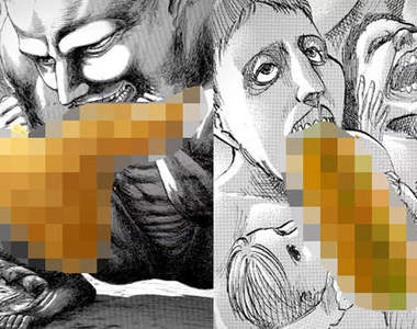 《進擊的巨人展》進食中車站廣告自主規制好瘟腥(餓了)