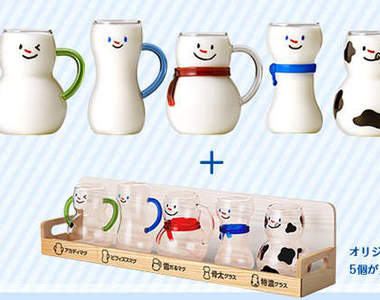 《雪人&雪結晶玻璃杯》通通想要帶回家