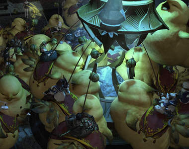 《FF XIV:新生艾奧傑亞》PS4版開跑 各地擠滿胖嘟嘟陸行鳥♪