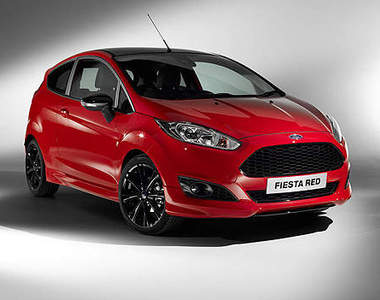 紅黑配《福特Fiesta特別版》心臟也超有看頭的喔