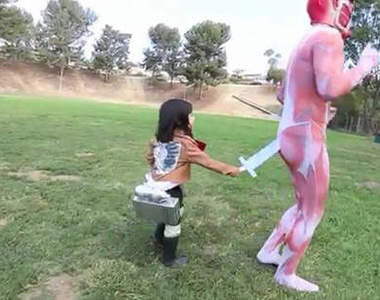 《進擊的巨人》史上最萌的米卡莎來襲(*´∀`)~♥