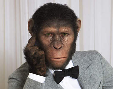 《猩球崛起》凱撒當起時裝模特兒 有沒有這麼帥啊？