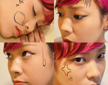 《漫畫表情貼》改變表情時記得要先摳掉就是了ww