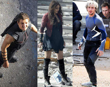 《復仇者聯盟2》片場 鷹眼、紅女巫、快銀報到