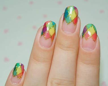 指彩系列《多彩菱格紋》又是考驗手抖的時候了