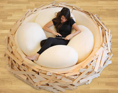 寵壞人類的沙發再進化《鳥巢沙發》根本就沒有出來的打算啊ww