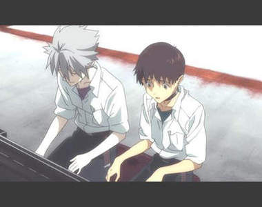 《福音戰士新劇場版：Ｑ》經典的彈琴畫面生成動圖